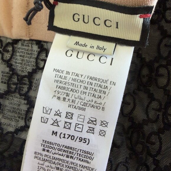 NWT GUCCI LINGERIE SET BLACK LACE GG SZ M 100% Authentic - Picture 6 of 9